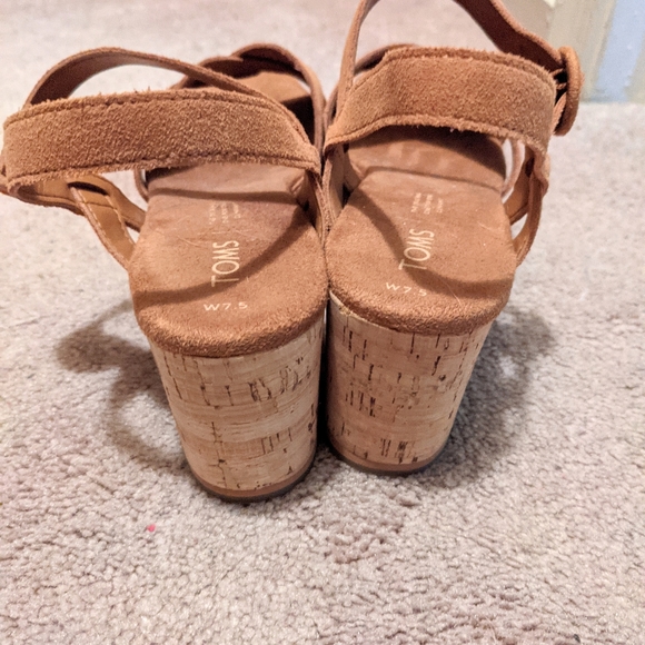 Toms suede cork wedges - Picture 3 of 3